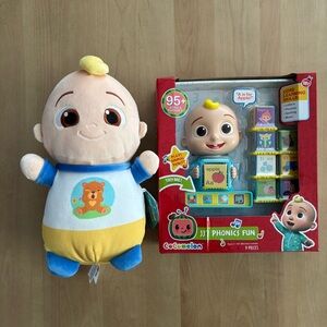 COCOMELON Bundle. Squishmallows Stuffie & Phonics Game. Brand New. See Photos.